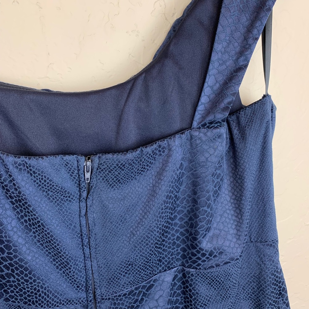Torrid Blue One Shoulder Layered Bubble Dress 24 - Picture 6 of 8